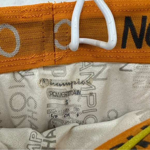 Champion Striped Atheltic Shorts Vintage Woman’s Petite Small Yellow - Picture 8 of 11